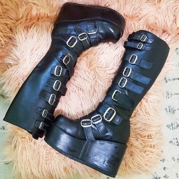 Demonia Concord Knee High Boots ~ Size 9 - Picture 3 of 6